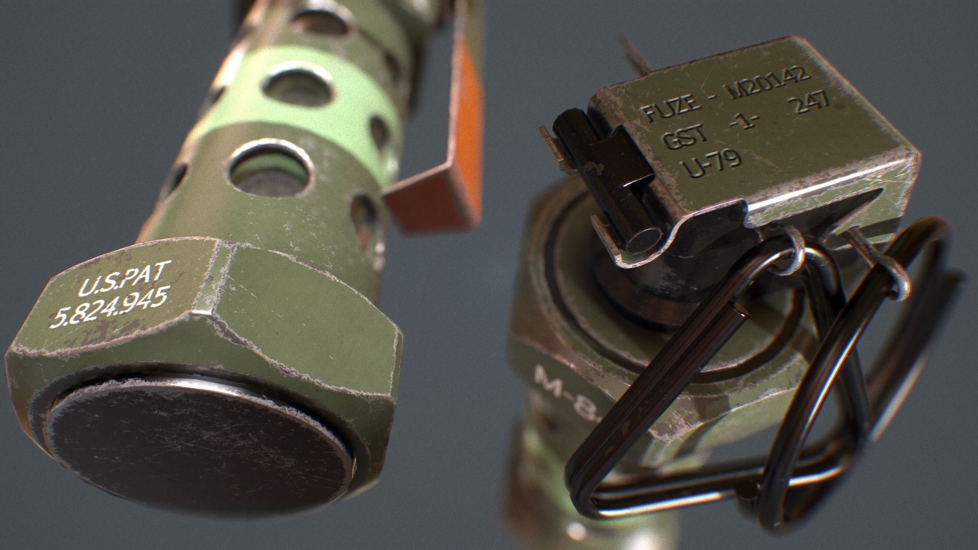 Stun Grenade - Low Poly Assets Low-poly 3D model_7