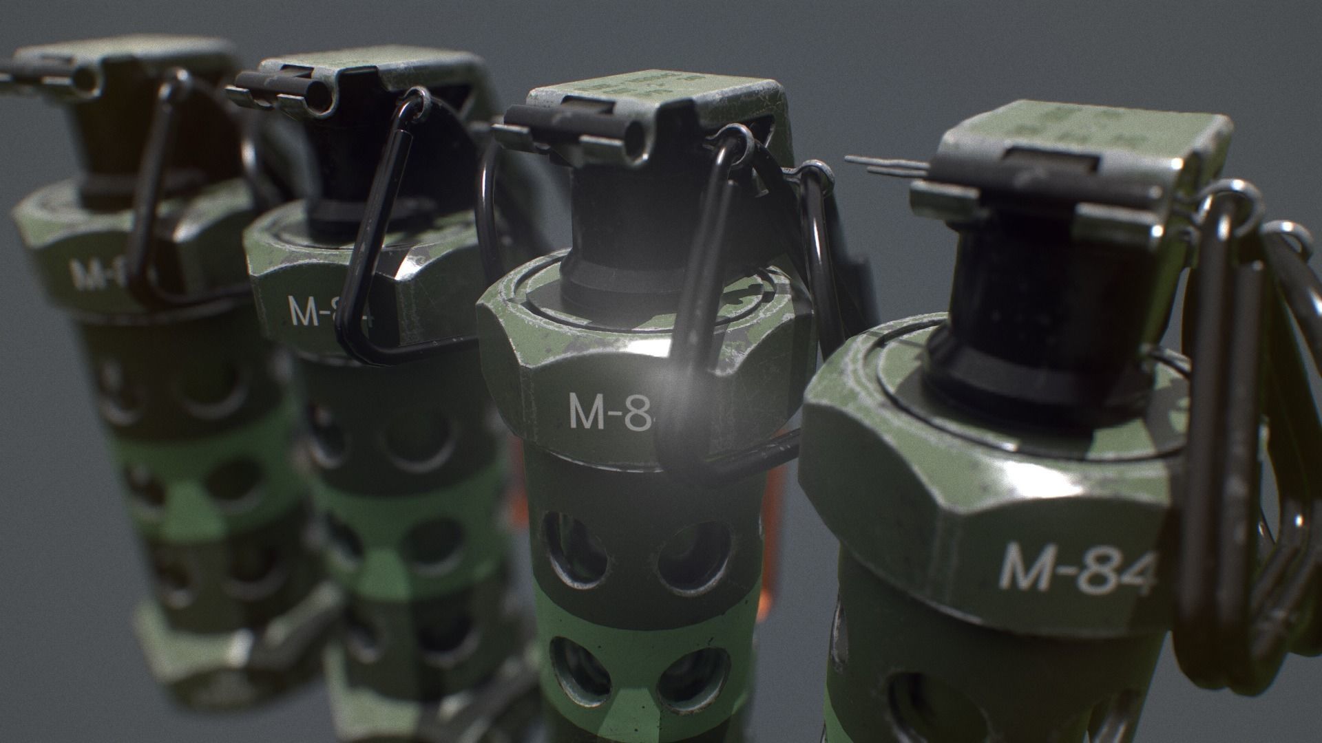 Stun Grenade - Low Poly Assets Low-poly 3D model_3