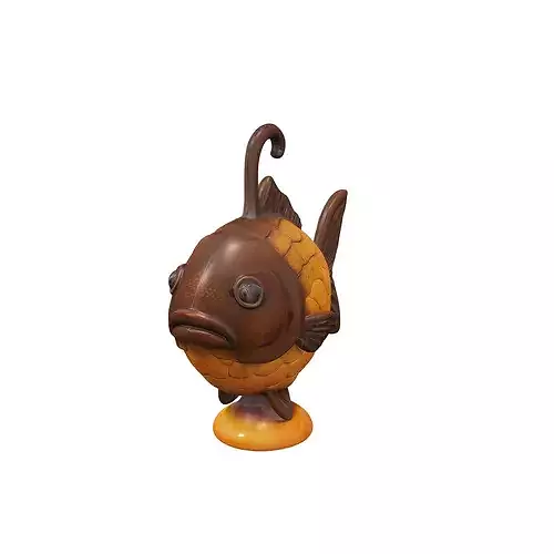 Amber Fish Lantern food 3D model 7