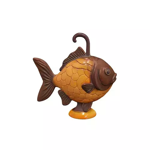 Amber Fish Lantern food 3D model 4