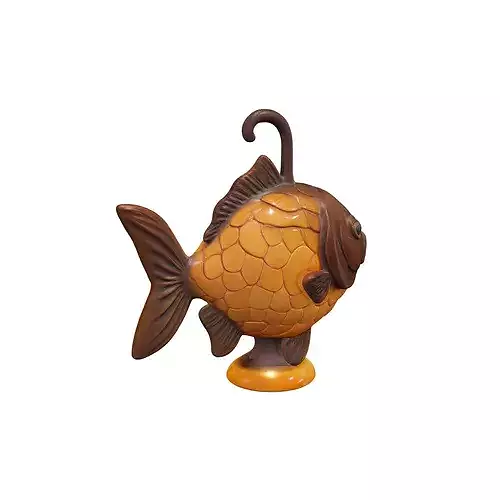 Amber Fish Lantern food 3D model 3