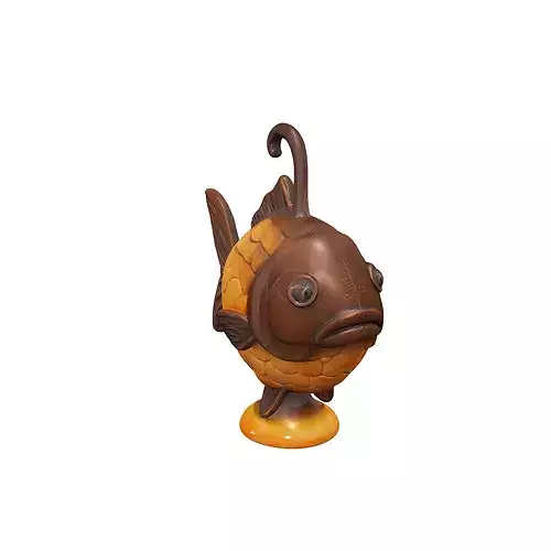 Amber Fish Lantern food 3D model 5