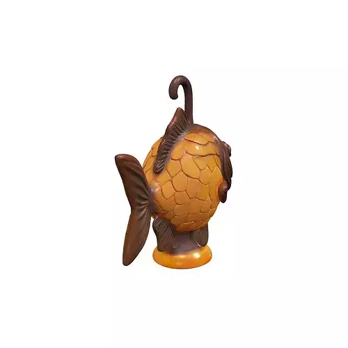 Amber Fish Lantern food 3D model 2