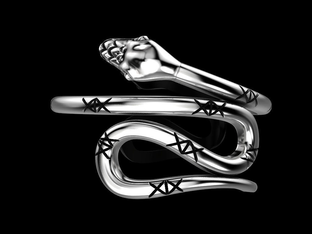 Ring of the Snake 3D print model_1