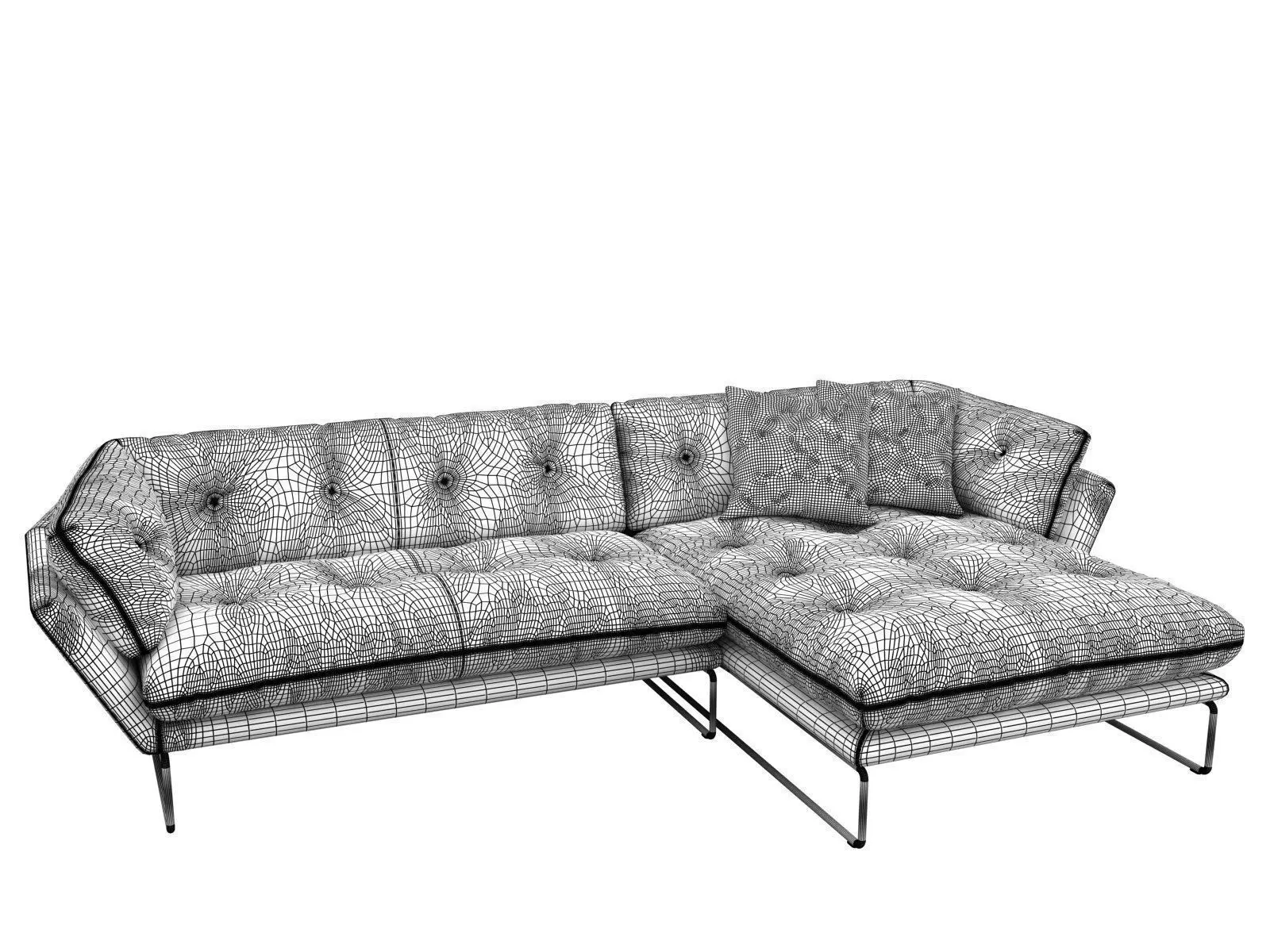 New York Corner Sofa 3D model_6