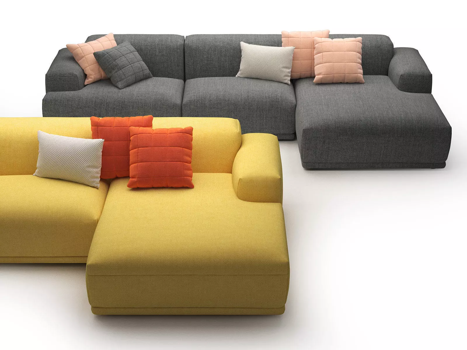 Connect 3-Seater Lounge 3D model_2
