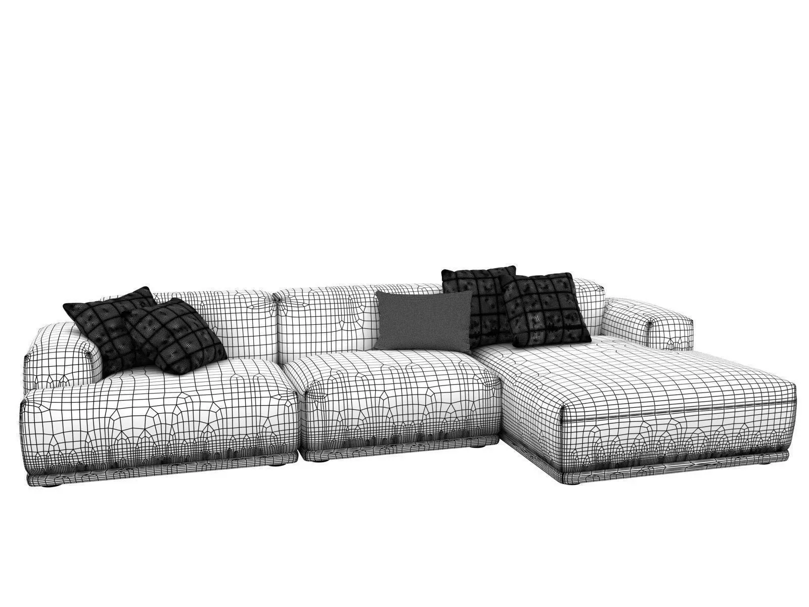 Connect 3-Seater Lounge 3D model_4