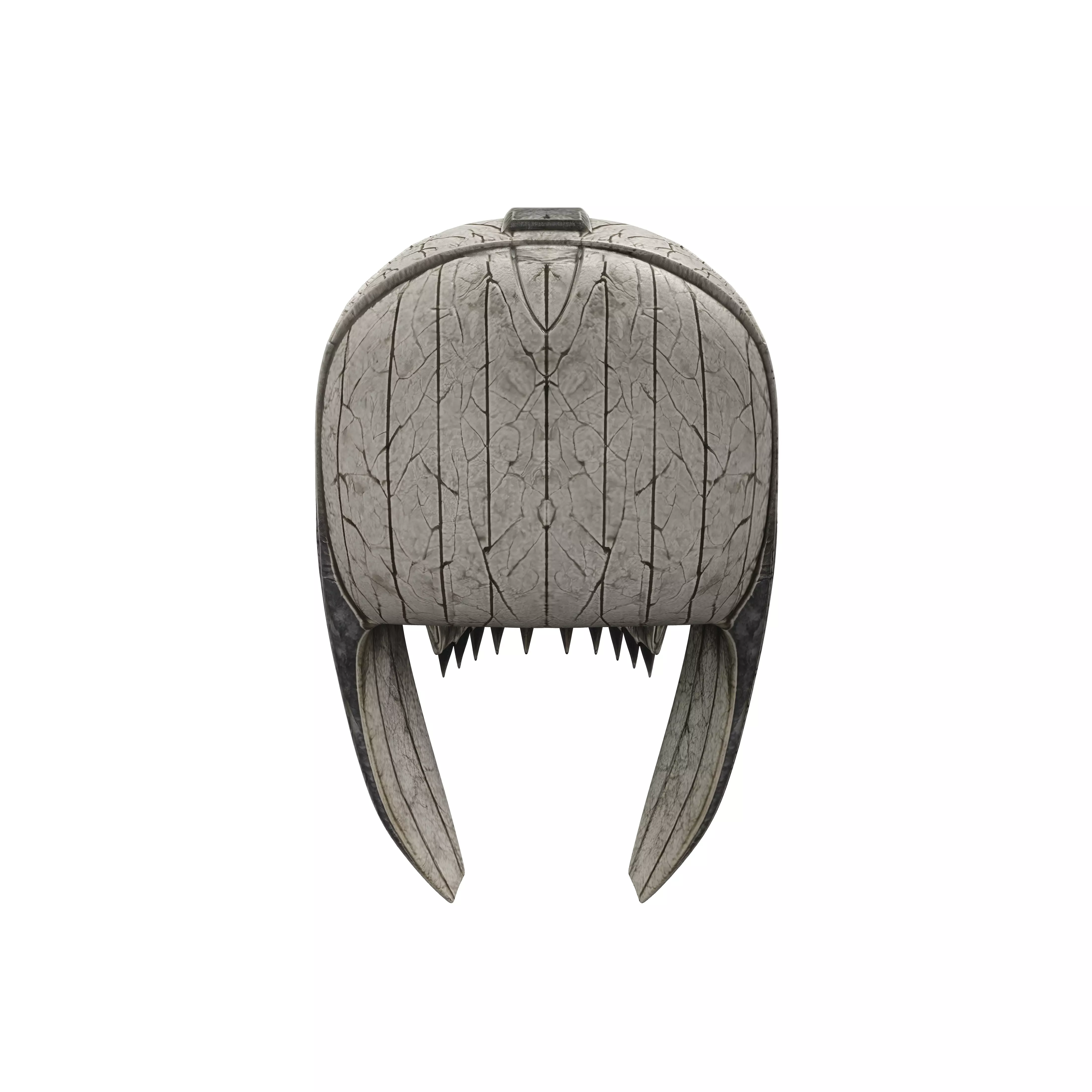 Cracked Steel Skull 3D model