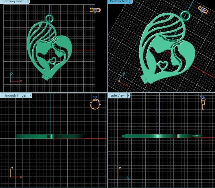 Pendant 3D print model_2