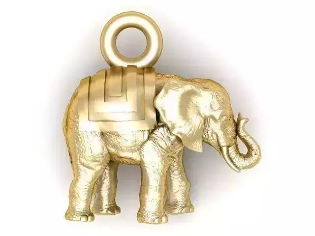 Pendant golden elephant