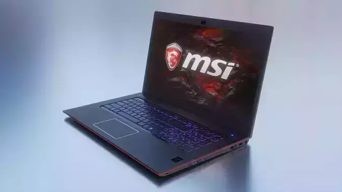 Gaming Laptop MSI 3D model