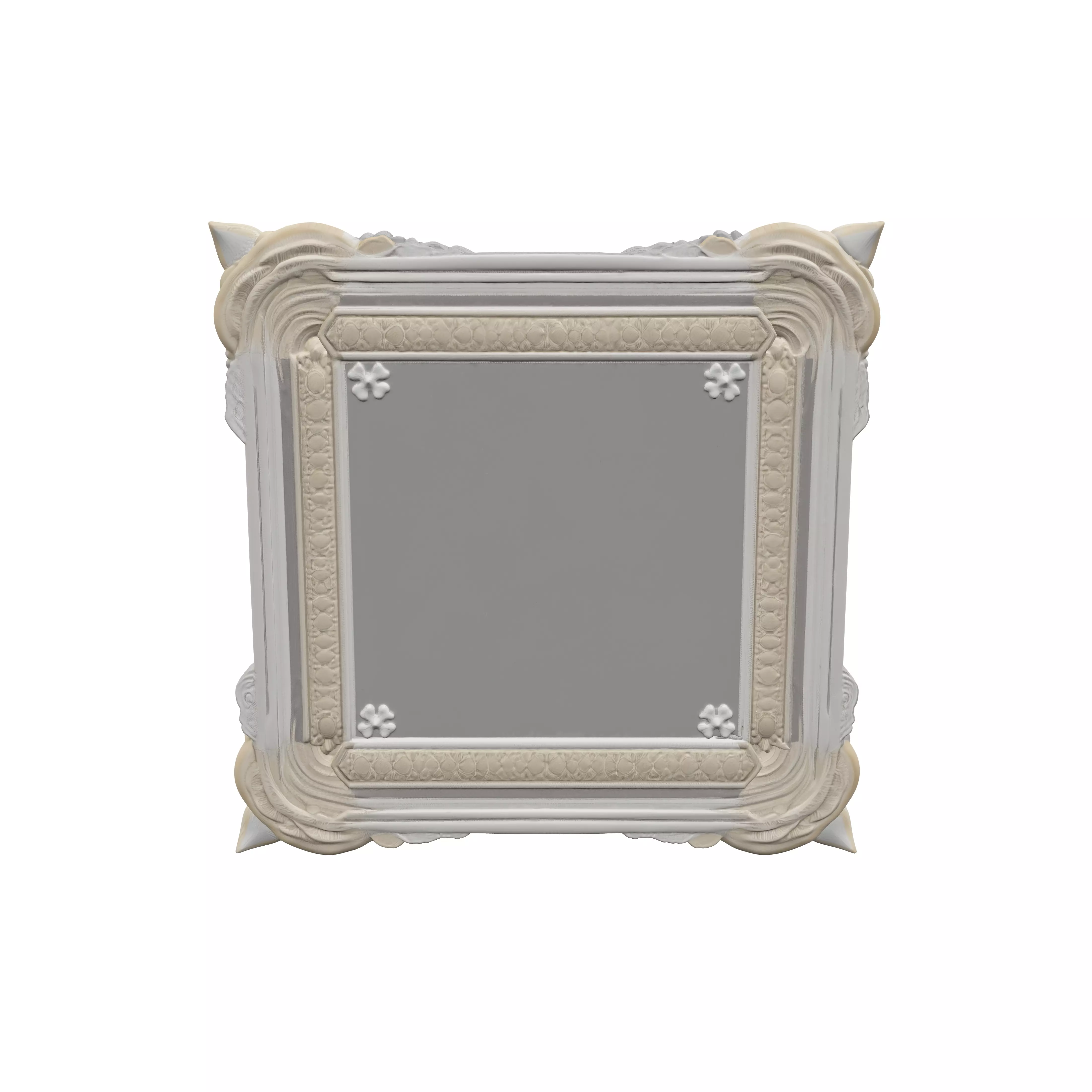 Ivory Lace Mandala 3D model