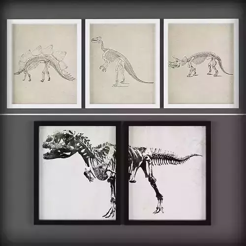 Picture Frames Low-poly 3D model
