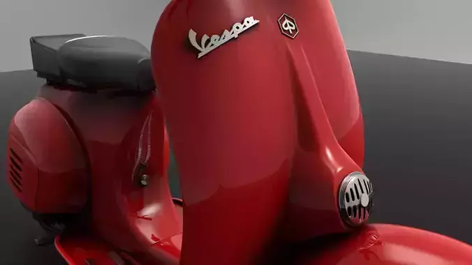 Scooter 3d Model Game Low Poly