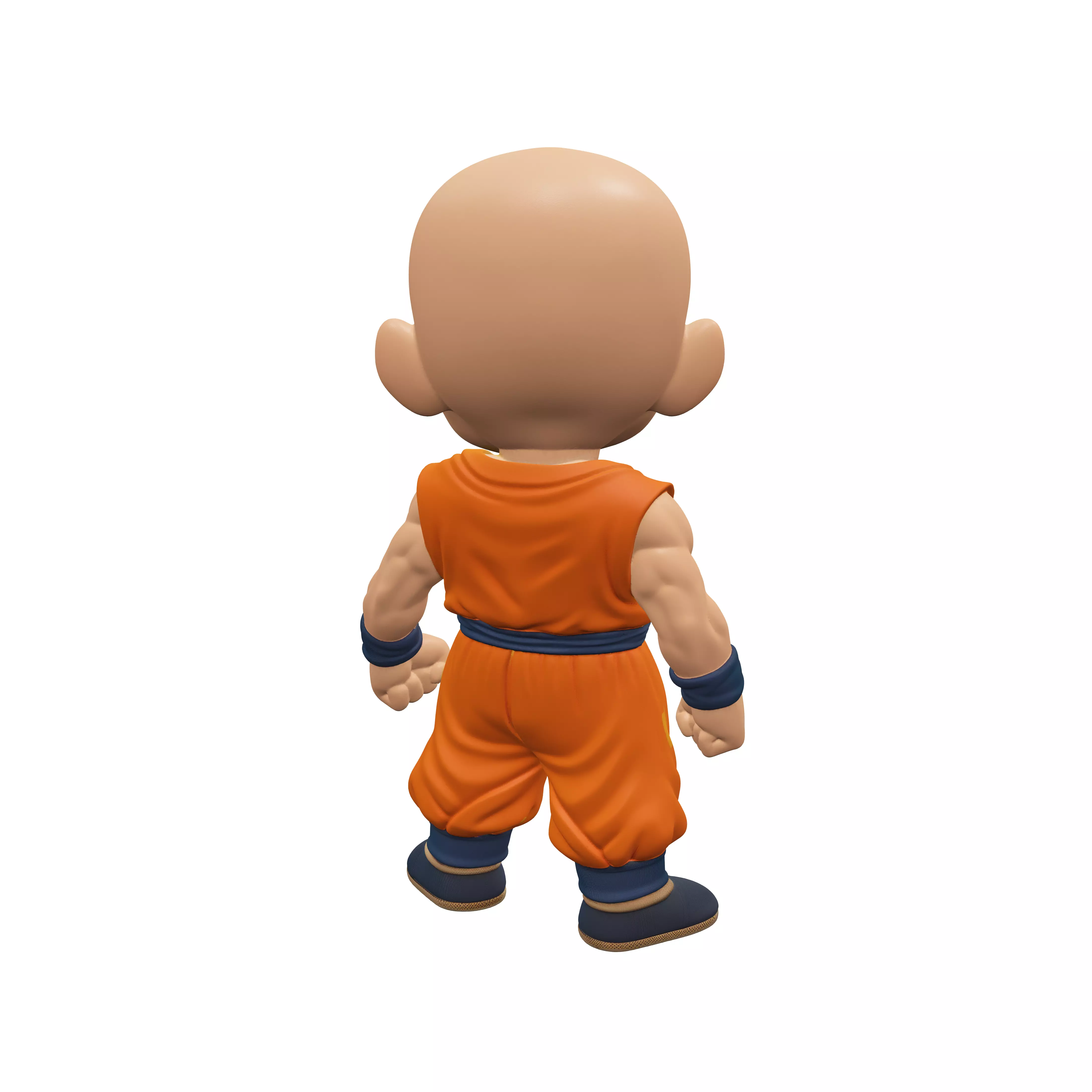 Angry Chibi Monk 3D model