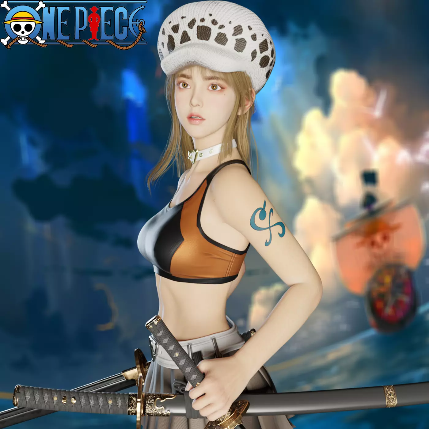 Nami - One Piece PBR 8k highdetail full - rigged 2026 3D model