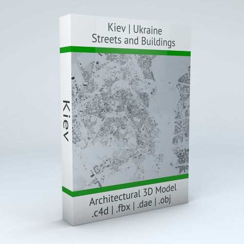 Kiev Streets and Buildings 3D model