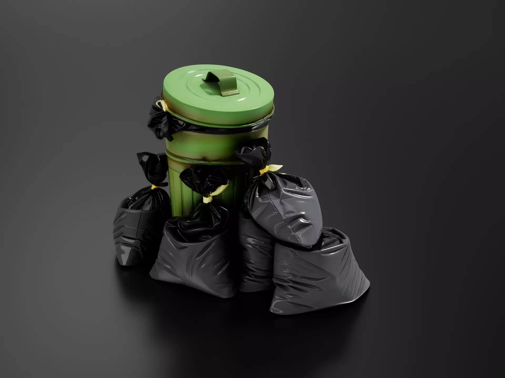 Trash can 04 3D print model