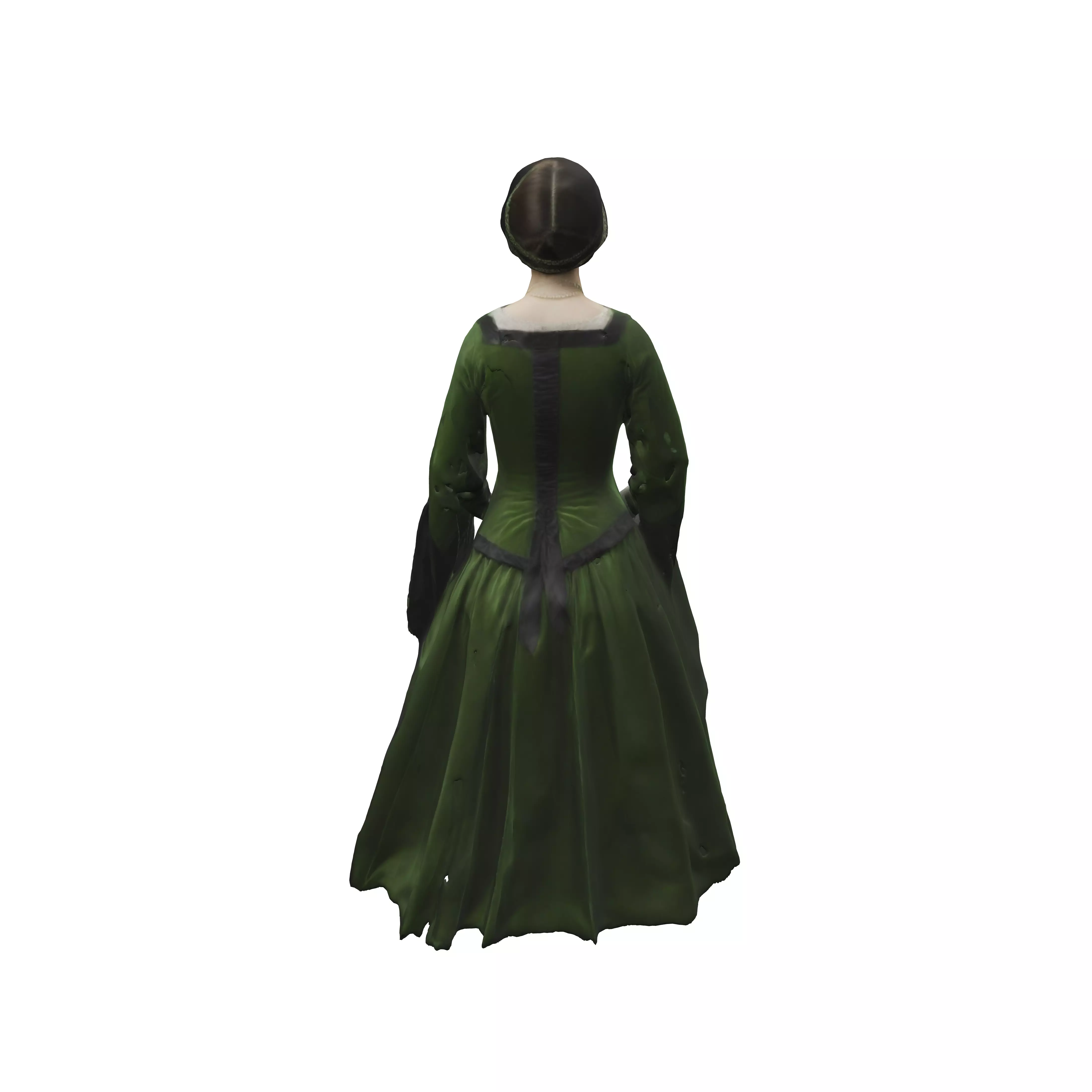 Anne Boleyn photorealism full length portrait squarecut bodic... 3D model