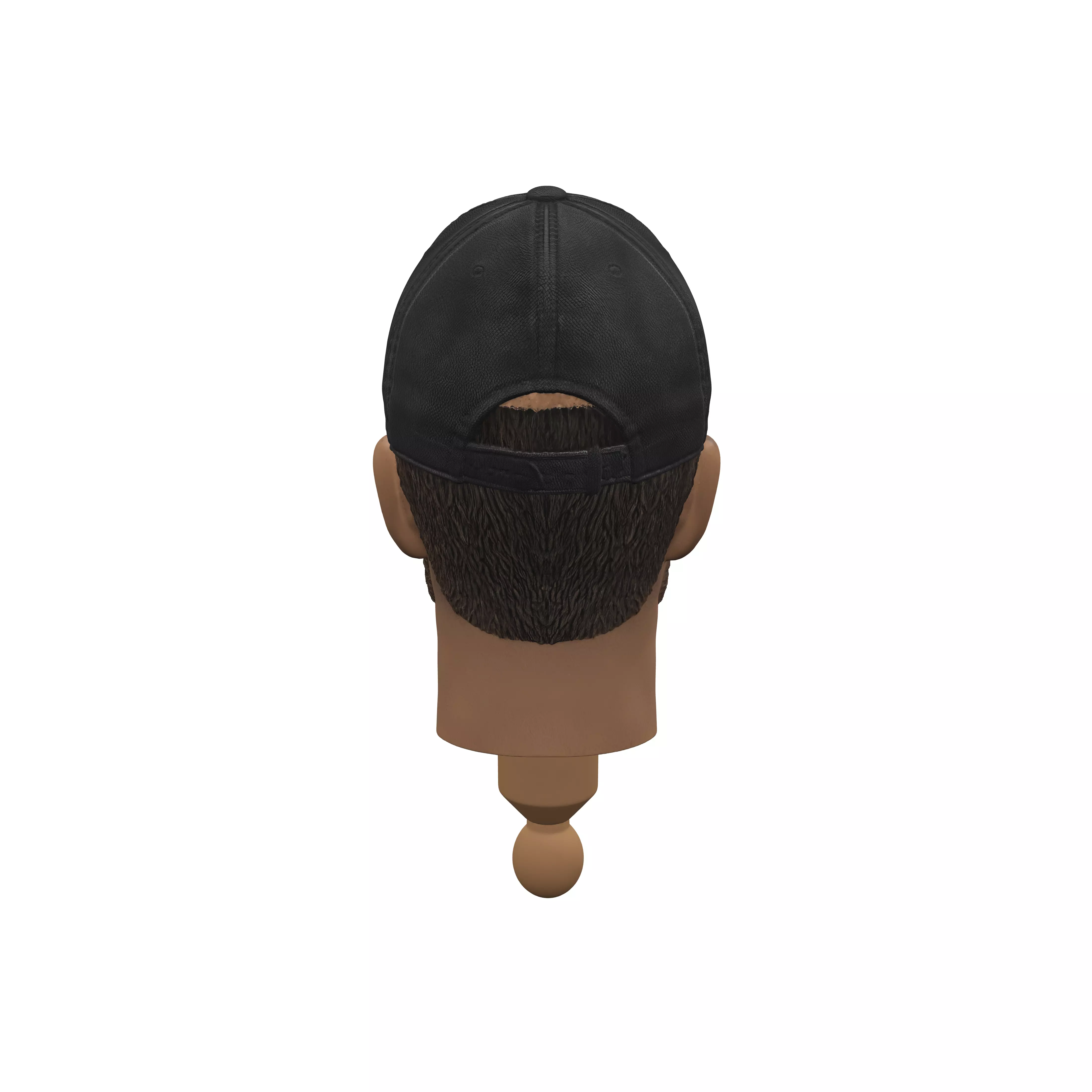 Bearded Man in a Union Jack Cap 3D model