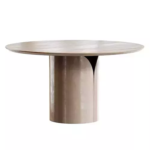 Vida Conference Table and Seba Lounge Chair Low-poly 3D model 6