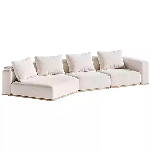 ZENO Sofa Sicis Low-poly 3D model 6