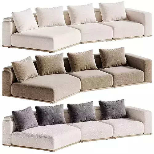 ZENO Sofa Sicis Low-poly 3D model