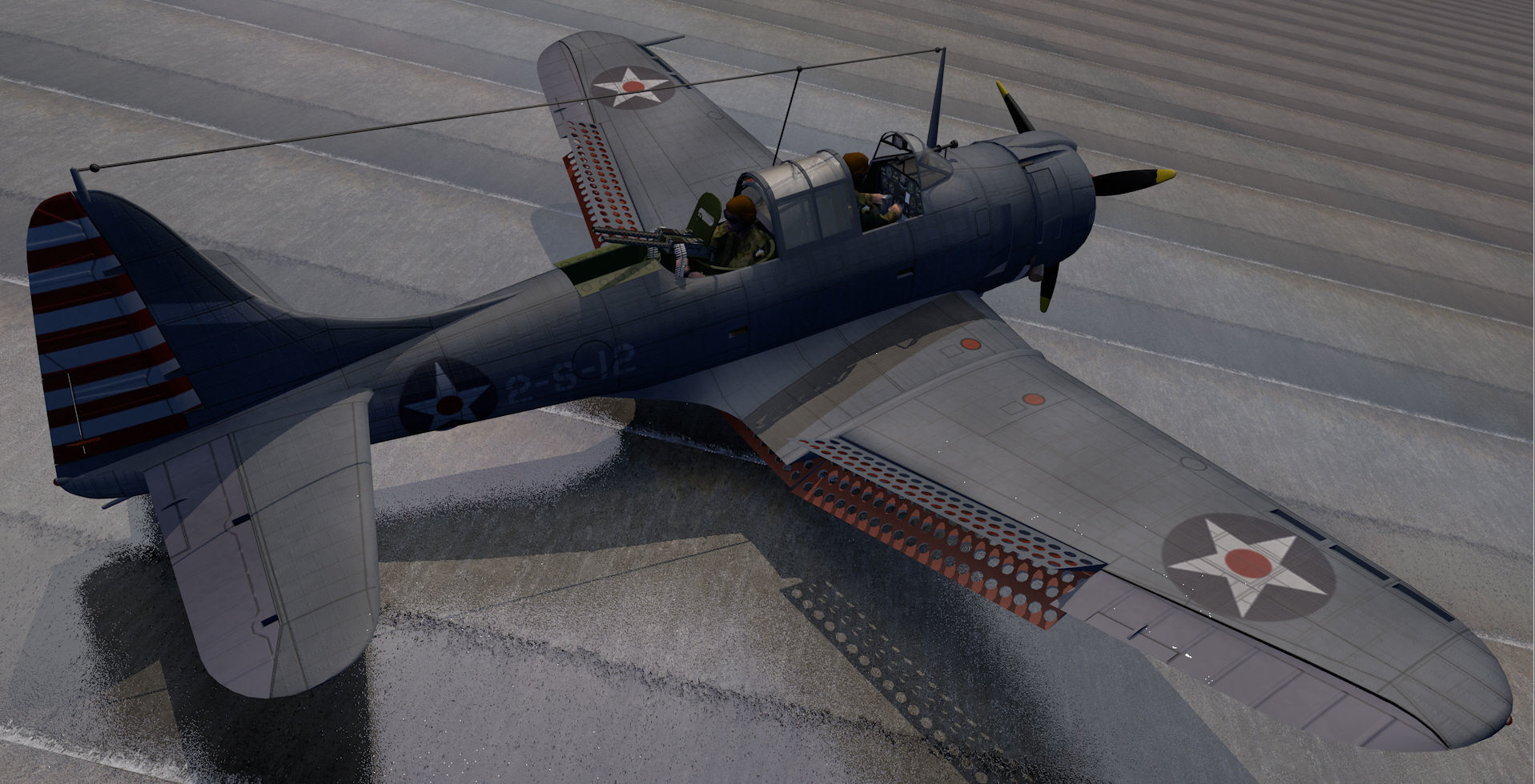 Douglas SBD-3 Dauntless 3D model_3
