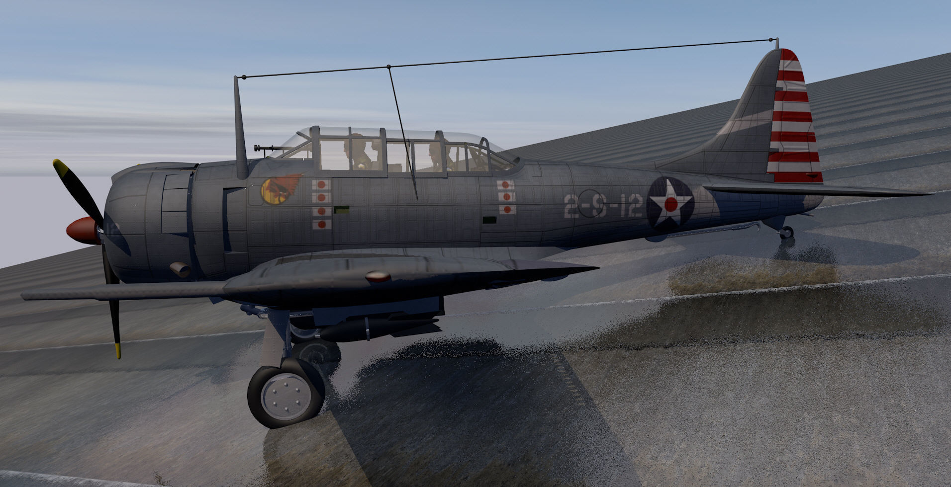 Douglas SBD-3 Dauntless 3D model_7