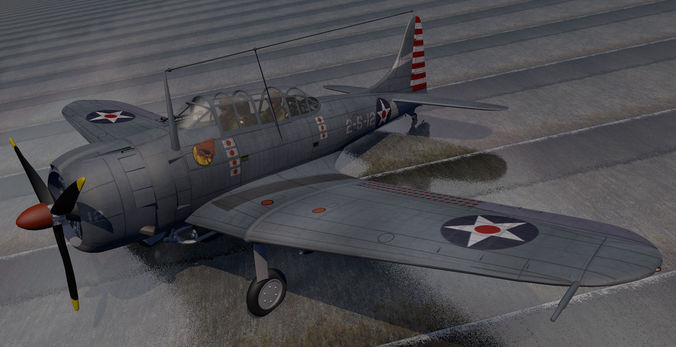 Douglas SBD-3 Dauntless 3D model