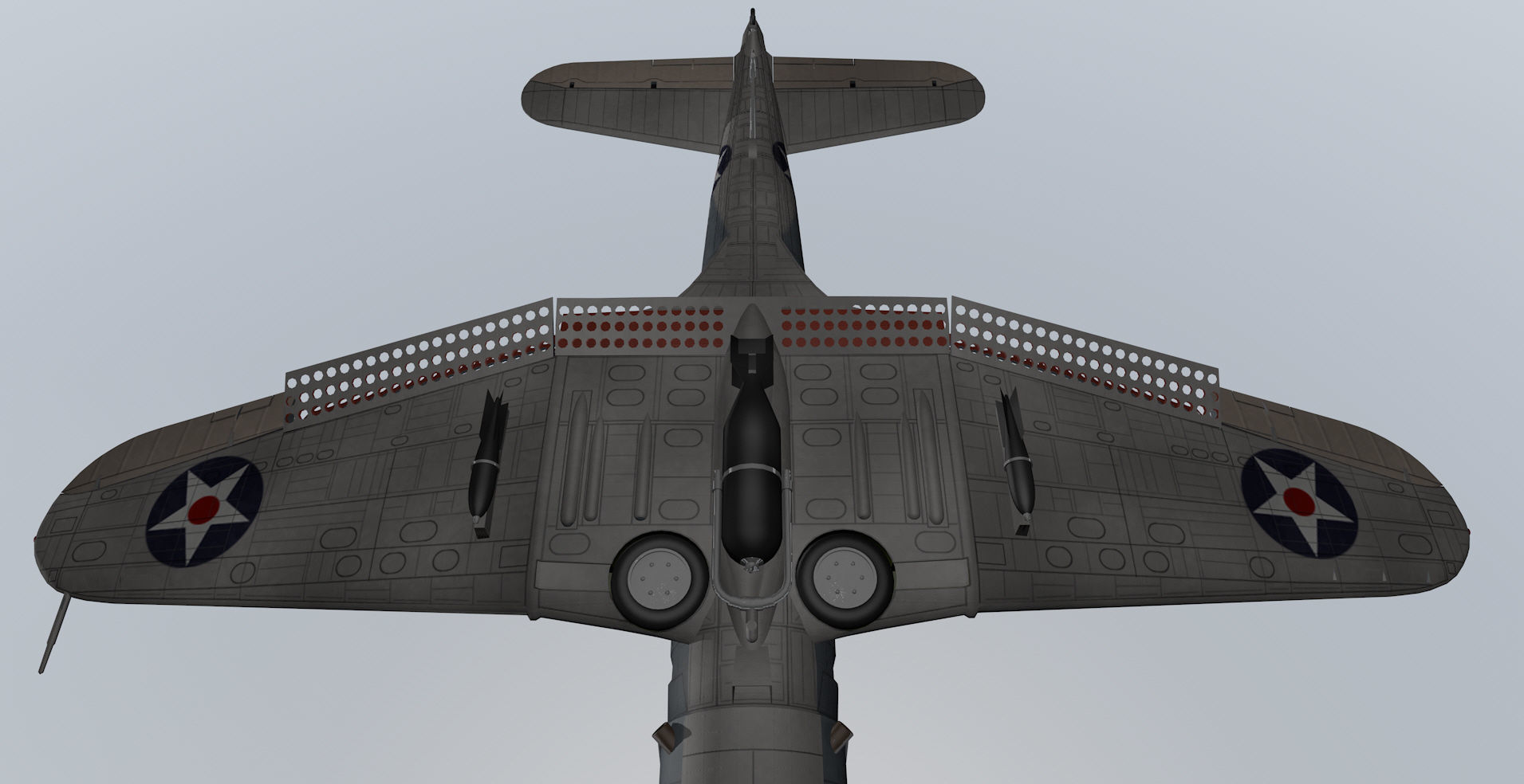 Douglas SBD-3 Dauntless 3D model_10