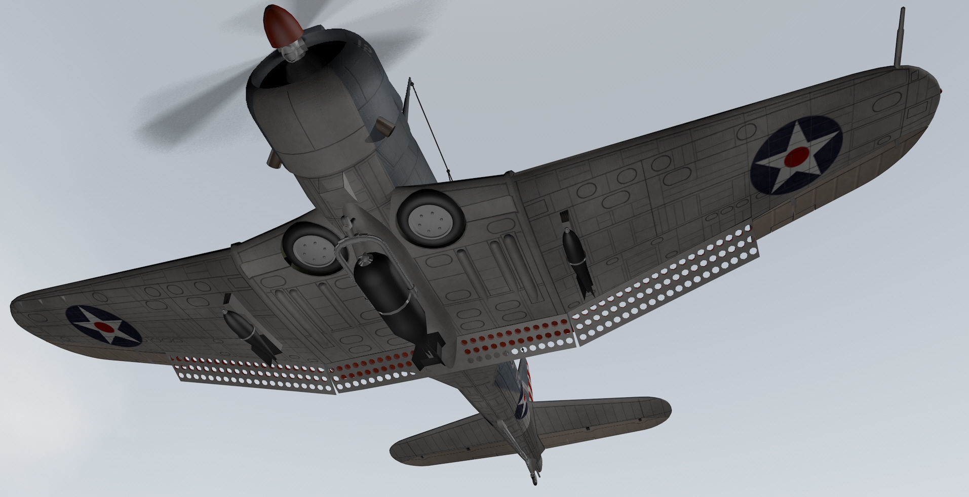 Douglas SBD-3 Dauntless 3D model_11