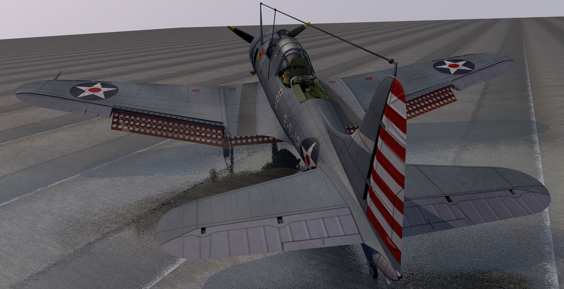 Douglas SBD-3 Dauntless 3D model_8