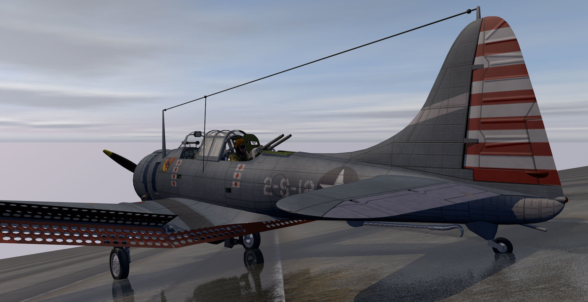 Douglas SBD-3 Dauntless 3D model_9
