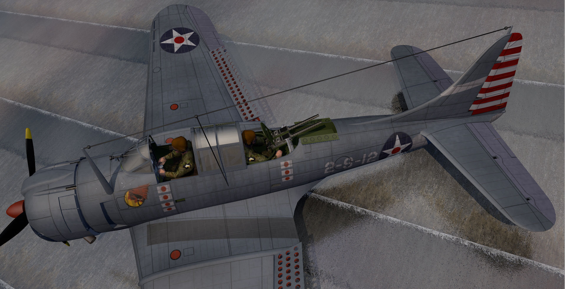 Douglas SBD-3 Dauntless 3D model_2