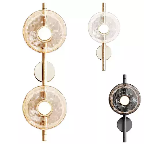 Ceto Offset Wall Lamp Low-poly 3D model 5