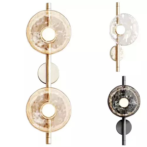 Ceto Offset Wall Lamp Low-poly 3D model