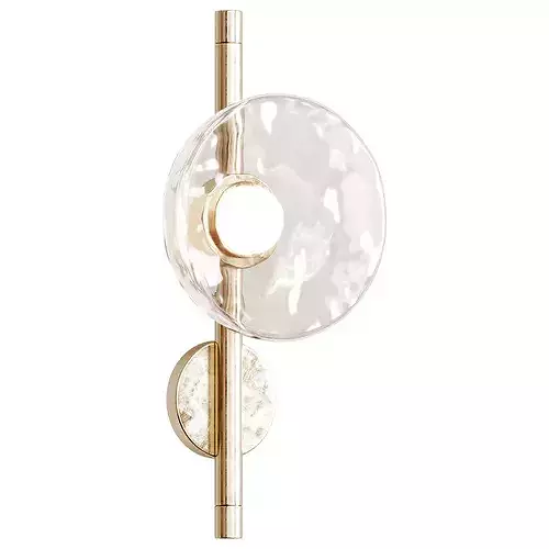 Ceto Offset Wall Lamp Low-poly 3D model 2