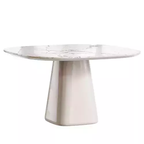 Flair O Chair and Allure O Round Table Bebitalia Low-poly 3D model 6