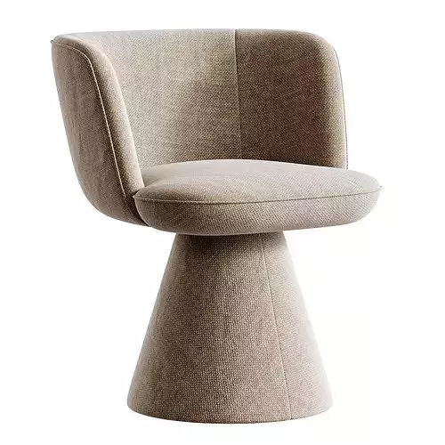 Flair O Chair and Allure O Round Table Bebitalia Low-poly 3D model 5