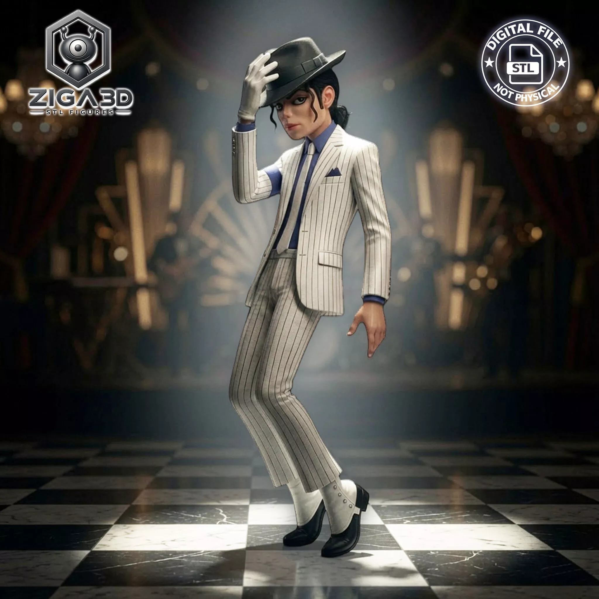 Michael Jackson Smooth Dance Pose 3D print model