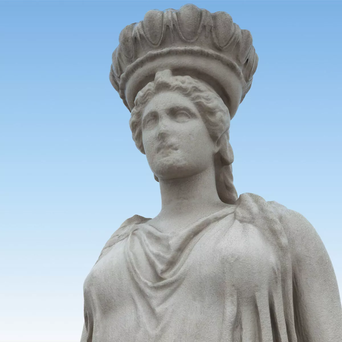Caryatid statue of greek goddess Free 3D print model