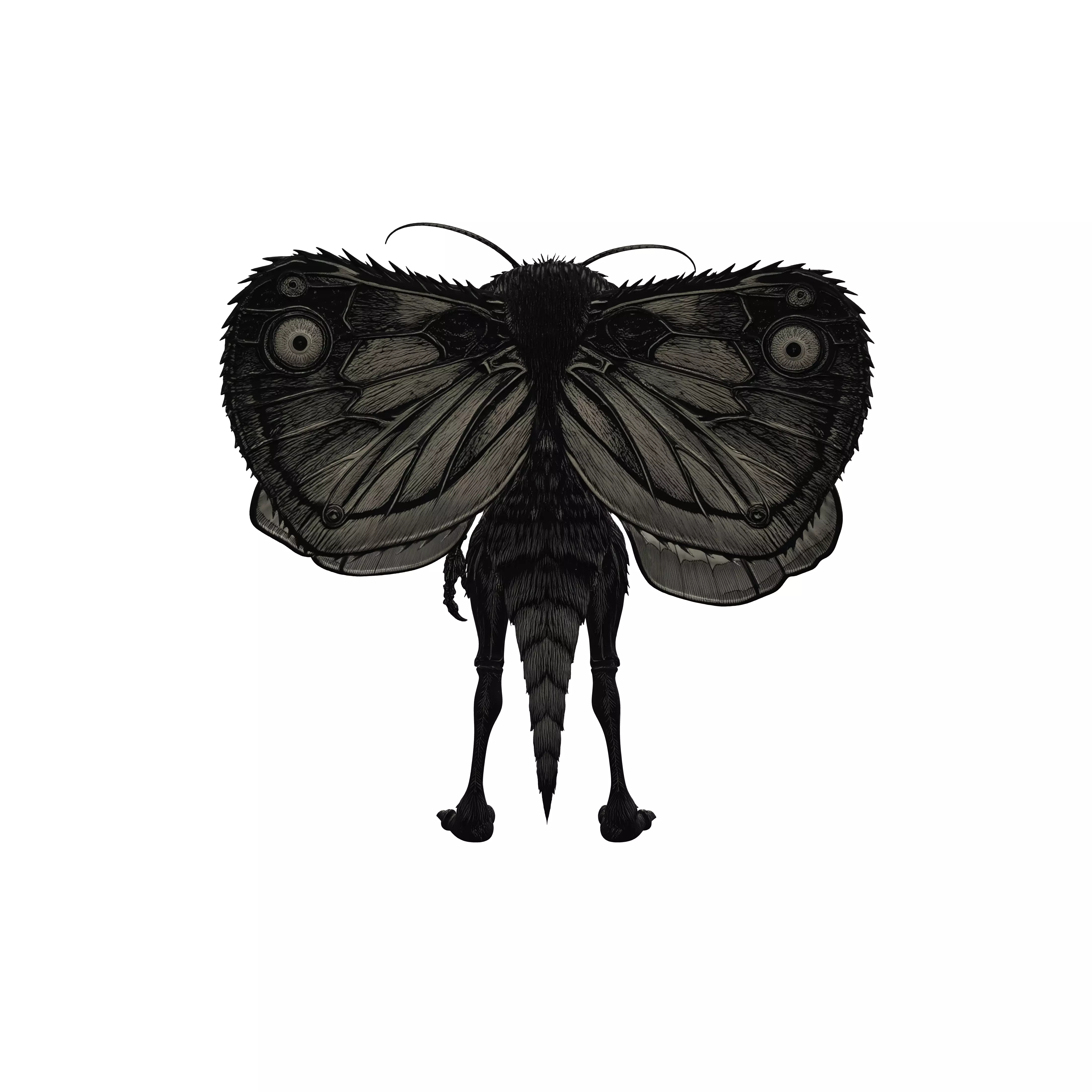 Lantern Keeper Moth 3D model