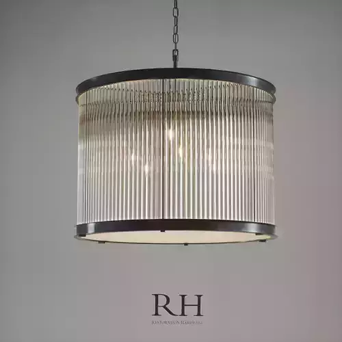 1920S ESSEX CRYSTAL ROD CHANDELIER 36