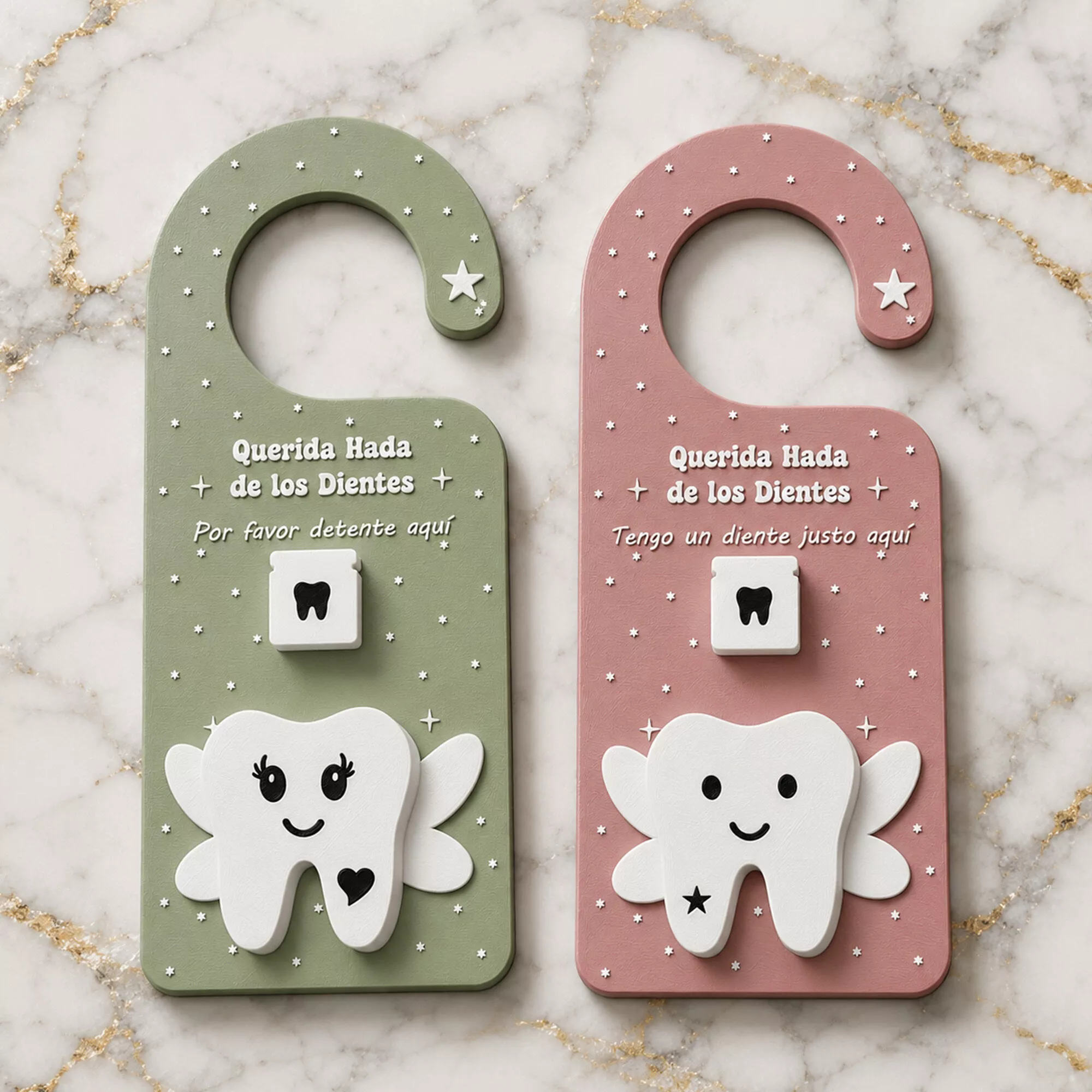 Spanish Tooth Fairy Door Hanger 3D print model