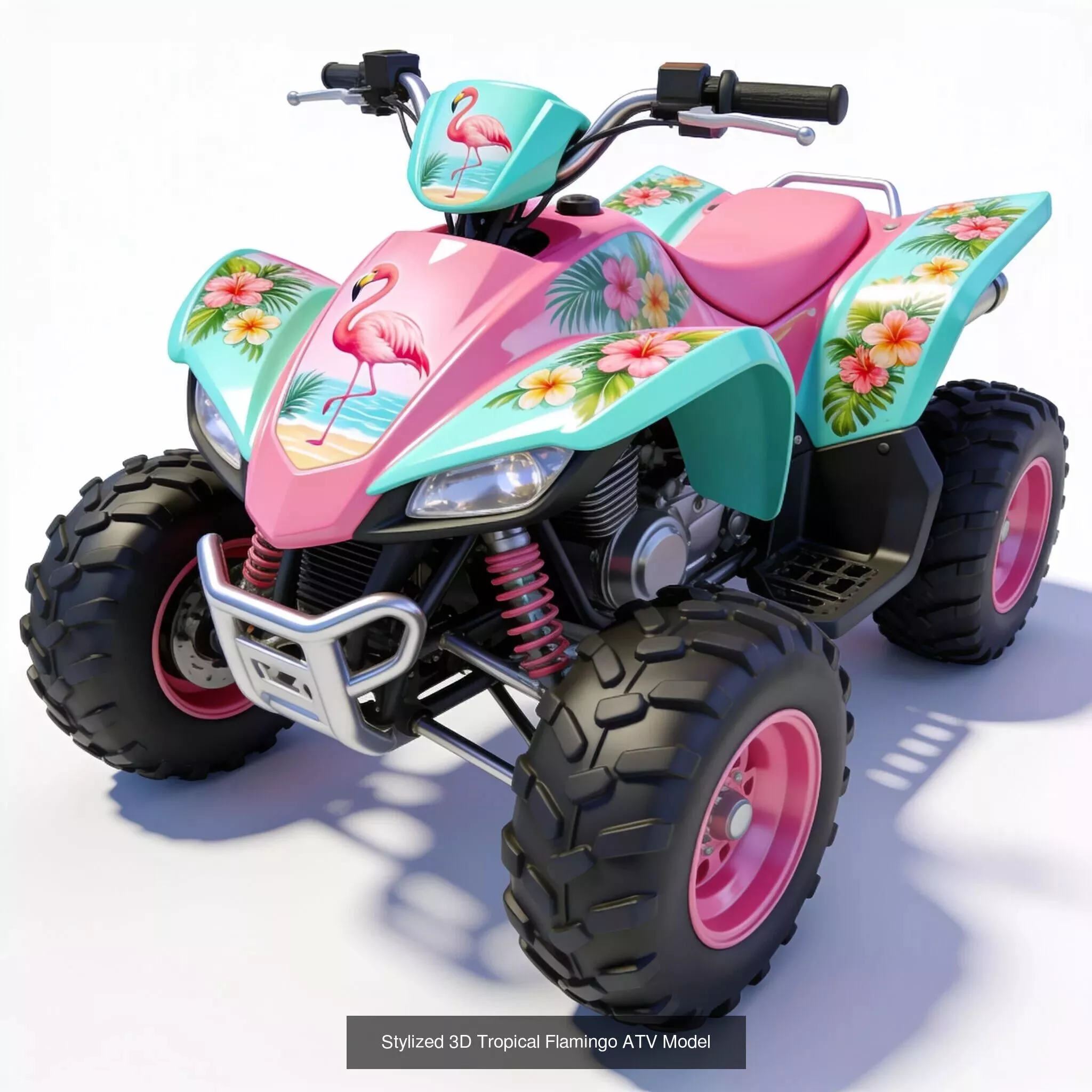 Stylized Summer ATV Mega Collection 3D Model Pack
