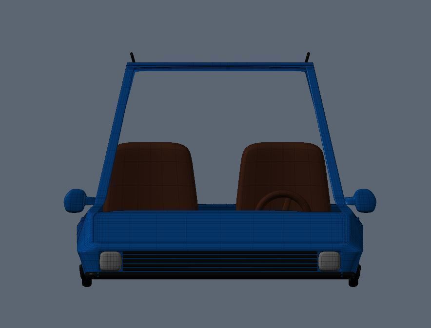 Car cartoon 3D model_3
