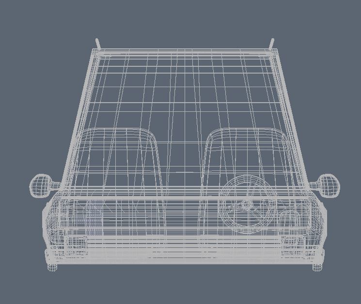 Car cartoon 3D model_4