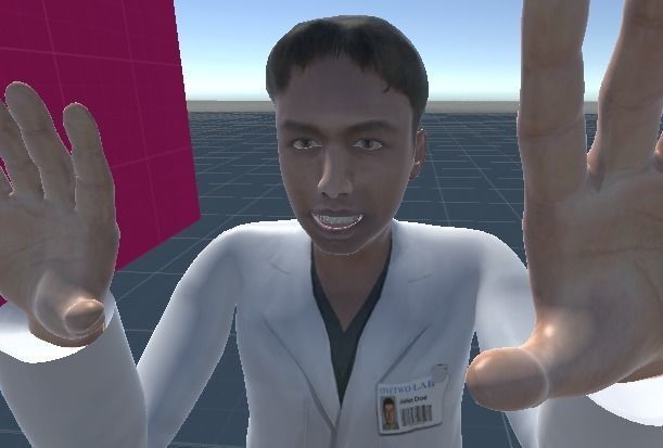 High Quality Doctor or Scientist Man Low-poly 3D model_2