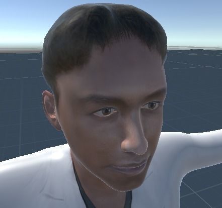 High Quality Doctor or Scientist Man Low-poly 3D model_1